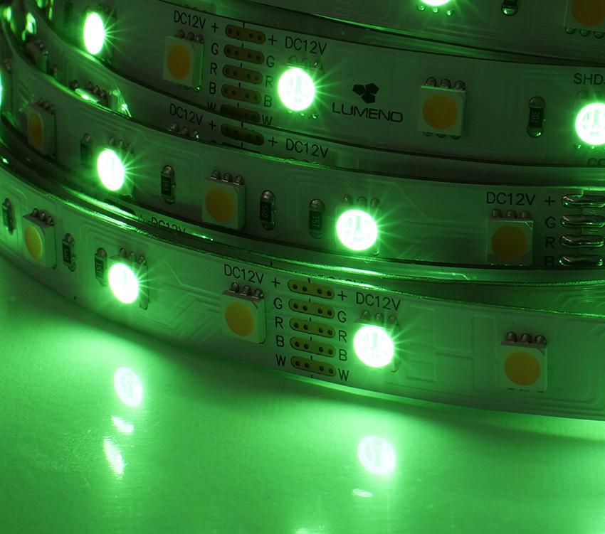 SHD60 RGB-NW LED Strip, 5M REEL, IP20, 12V, NW:4000K