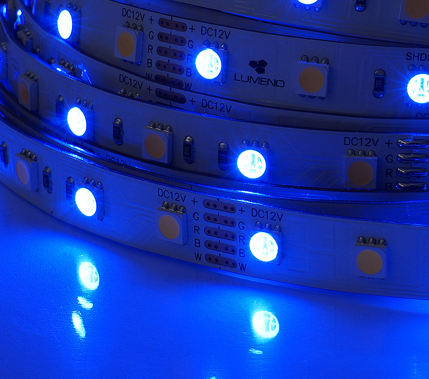 SHD60 RGB-NW LED Strip, 5M REEL, IP20, 12V, NW:4000K
