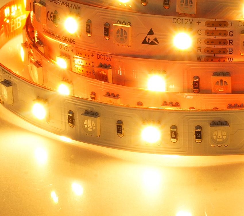 SHD60 RGB-XW LED Strip, IP20,24V,XW:2200K, p/meter