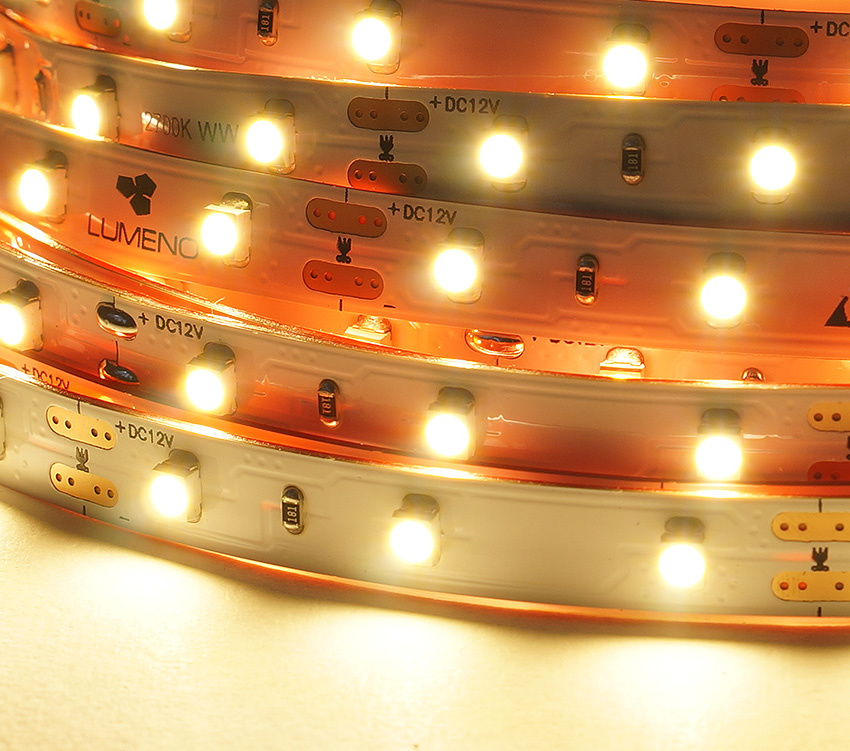 STQ60 Standard LED Strip, 5M REEL, 4.8W/M, IP20, 2700K