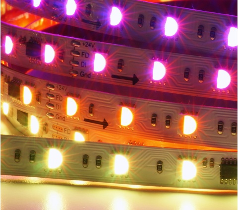 Digital SPI Strip, RGB+4000K, 5m Reel, 16W/M, 24V, WS2814